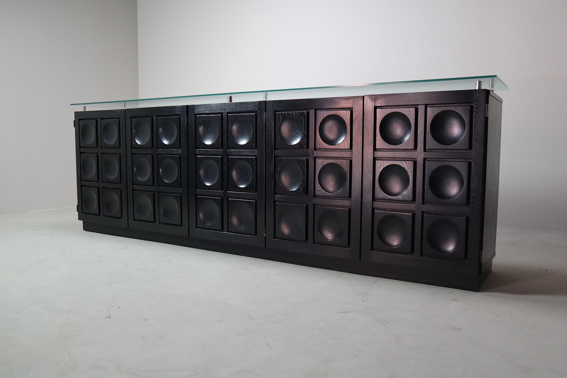 Brutalist sideboard by Frans Defour