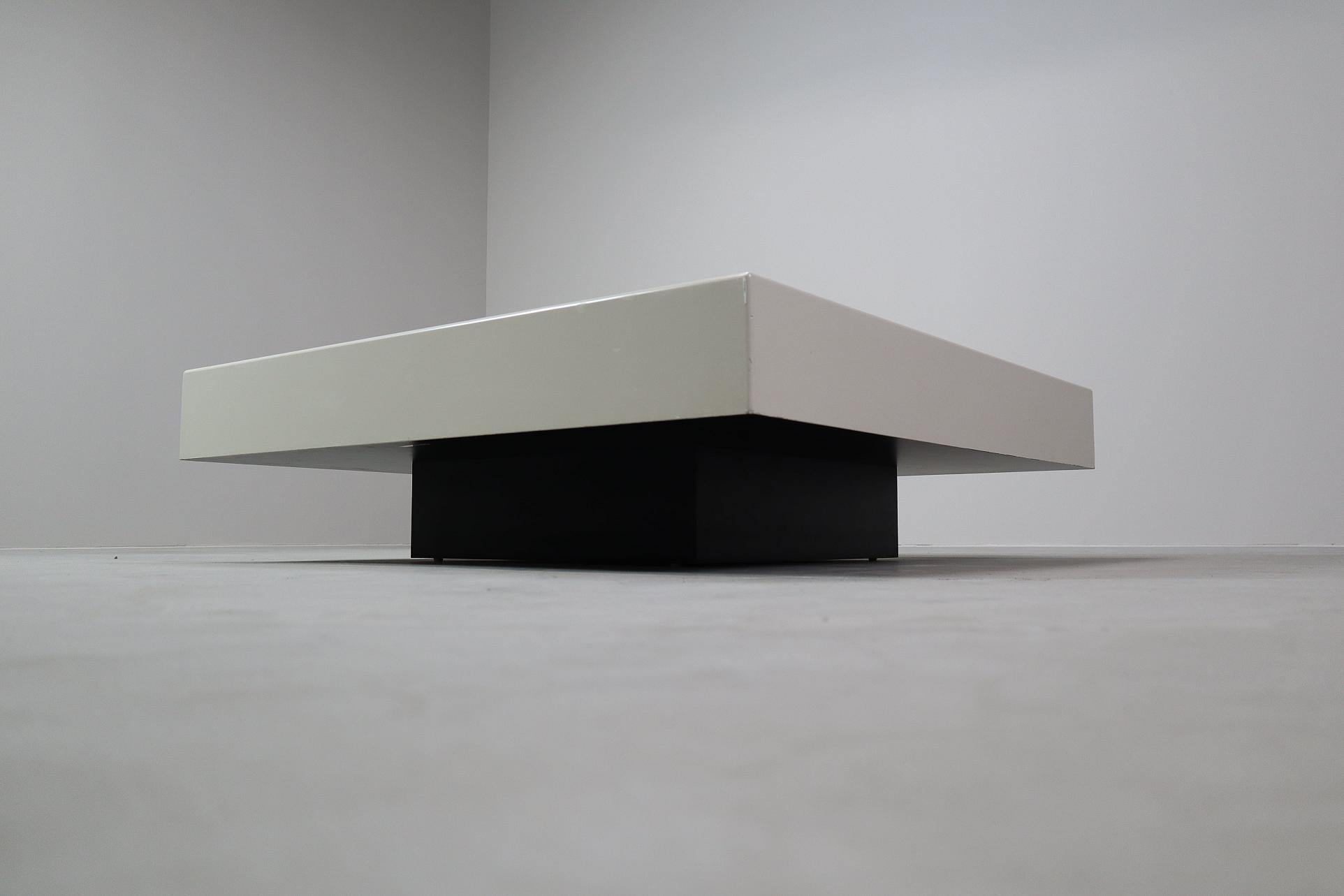 Sleek vintage minimalist coffee table